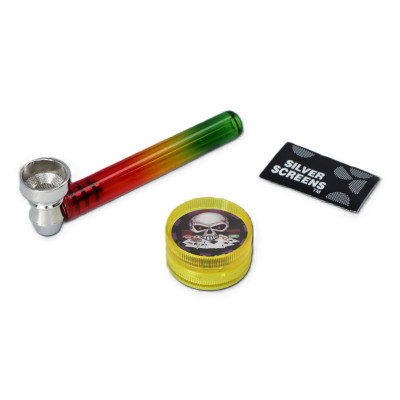 SZKLANA FAJKA W ZESTAWIE MIX KOLOR