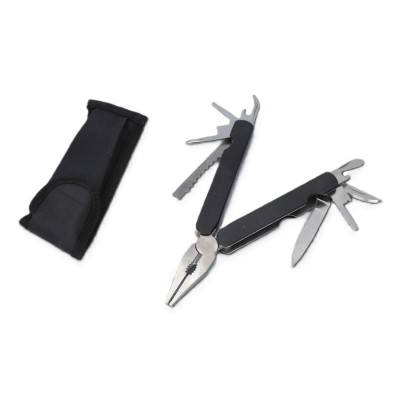 KOMPLET CZARNY MULTITOOL I LATARKA